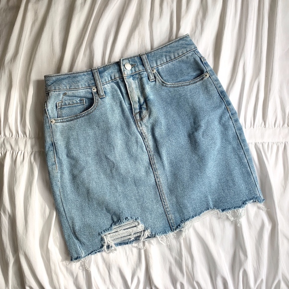 target blue jean skirt
